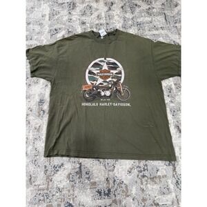 Harley Davidson Honolulu Hawaii Pearl Harbor Men's Shirt Size 2xl WLA-45 Double